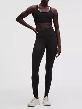 Lululemon Wunder Train High-Rise Tight with Pockets 28" Black Size 6